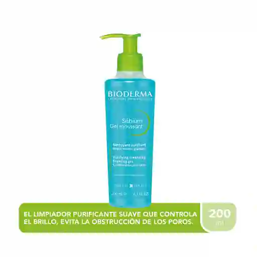 Bioderma Sébium Gel Moussant Limpiador Para Piel Mixta A Grasa 200ml