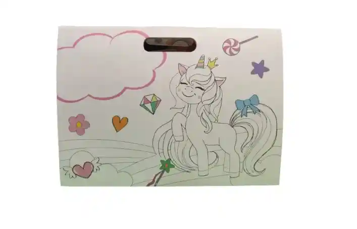 Libro De Colorear Con 200 Stickers Unicornio Para Niños