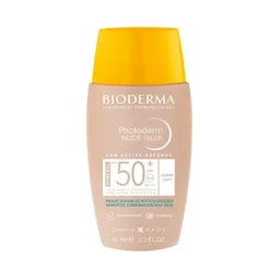 Bioderma Photoderm Nude Touch Claro Spf 50+ Protector Solar Para Piel Mixta A Grasa 40ml