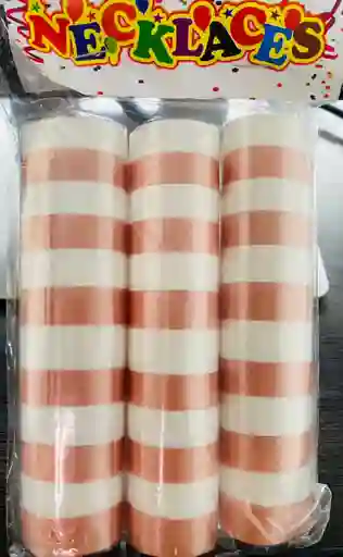 Paquete De Serpentinas Rosado Y Blanco Decoracion De Fiestas