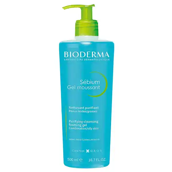 Bioderma Sébium Gel Moussant Limpiador Para Piel Mixta A Grasa 500ml