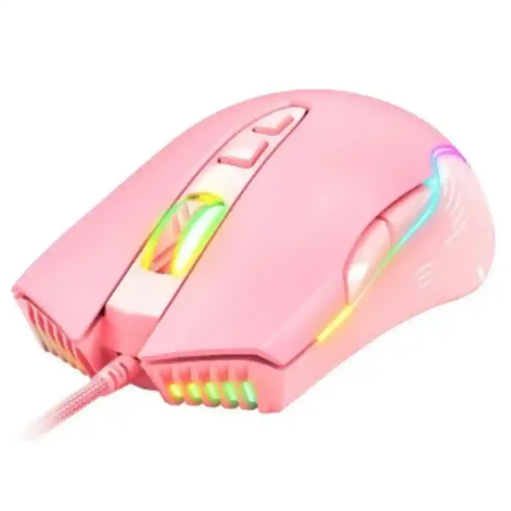 Mouse Gamer Onikuma Cw905 7 Botones Usb Rosado