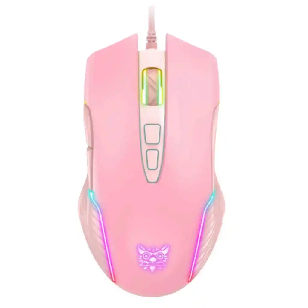 Mouse Gamer Onikuma Cw905 7 Botones Usb Rosado