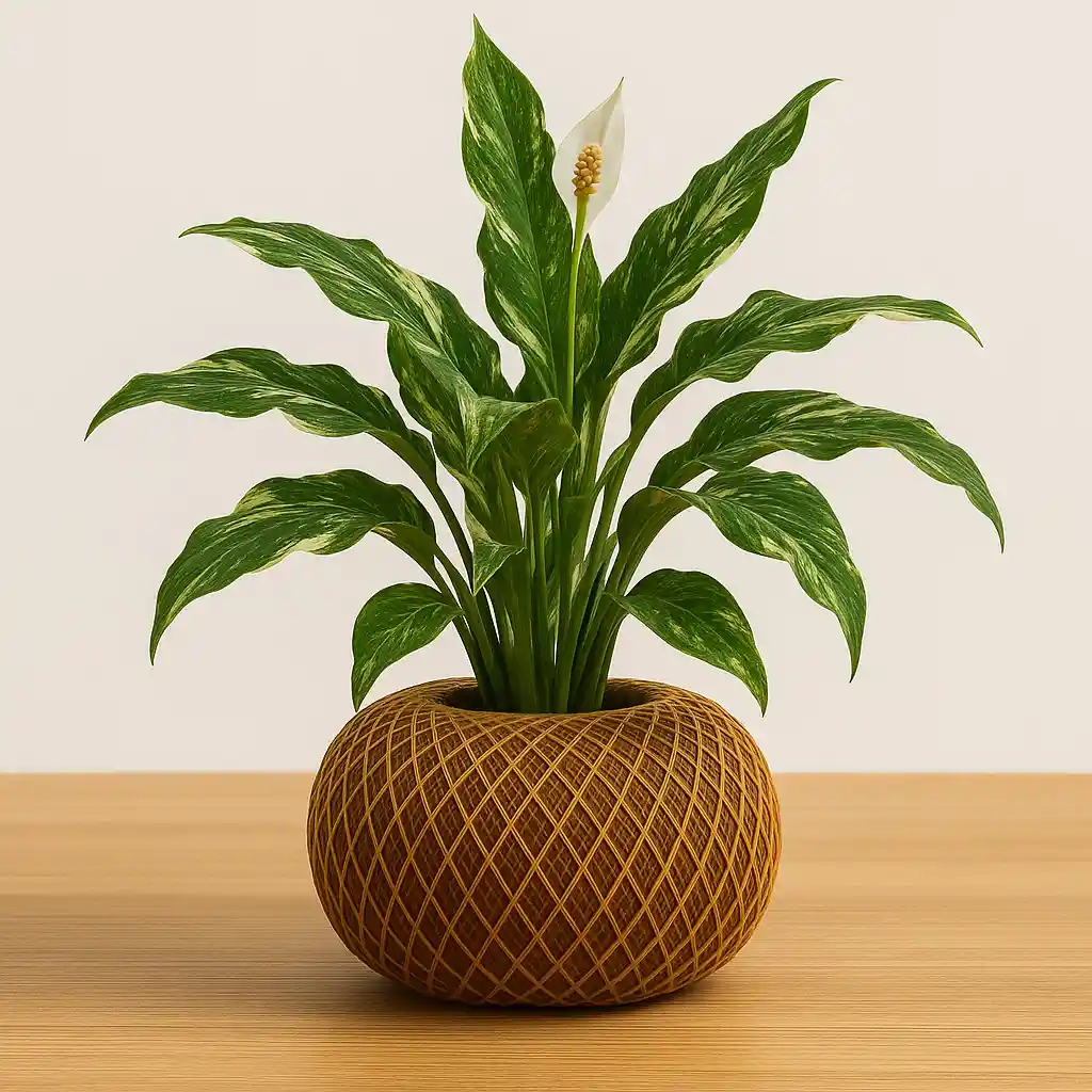 Kokedama Anturio Blanco