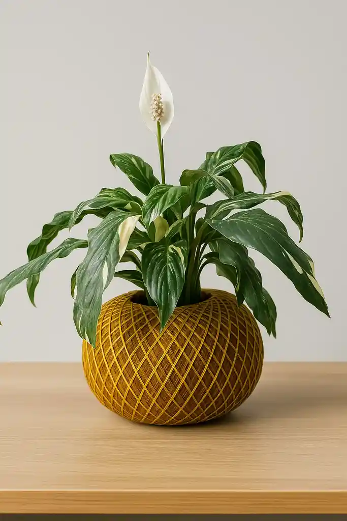 Kokedama Anturio Blanco