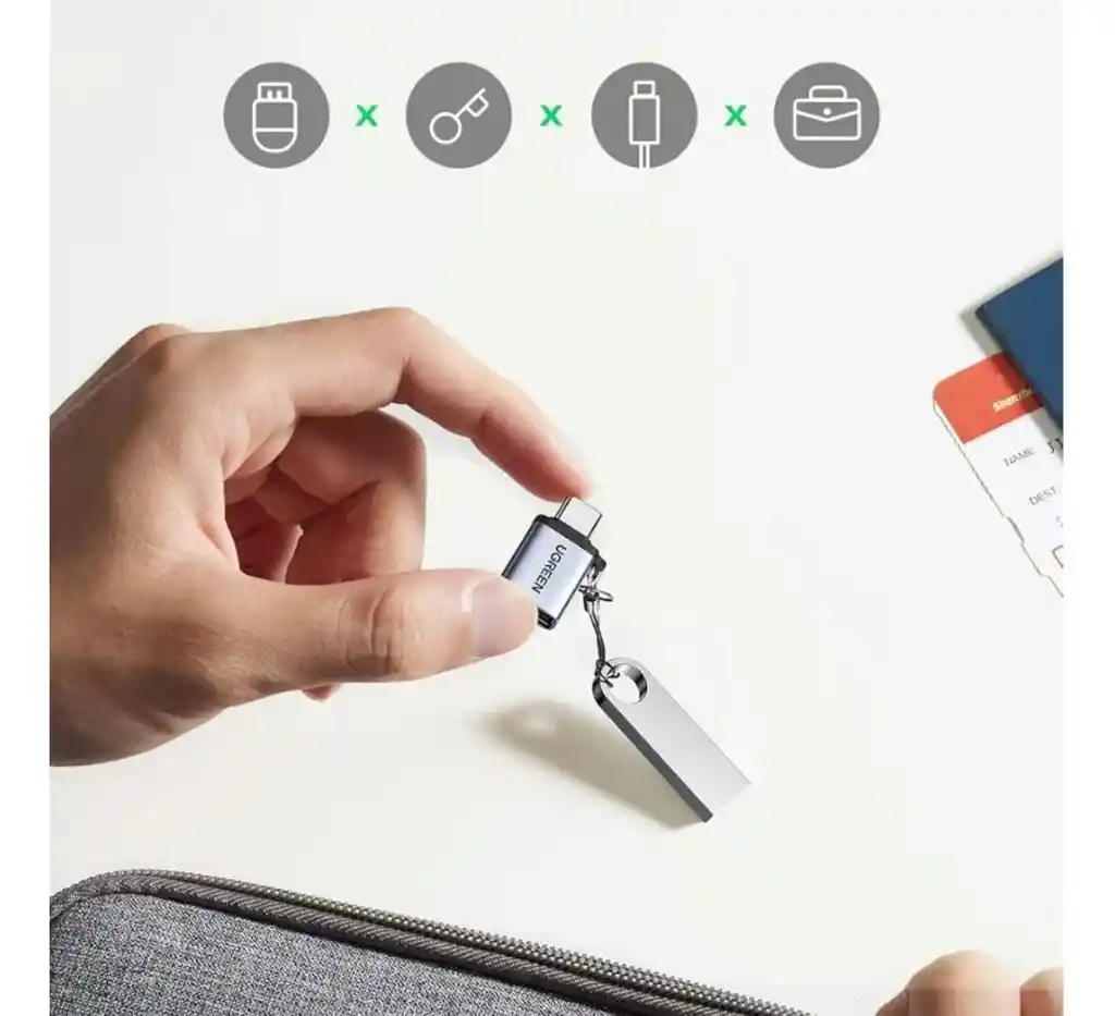 1 Unidad Adaptador Greenlink Us270 Tipo C A Usb 3.0