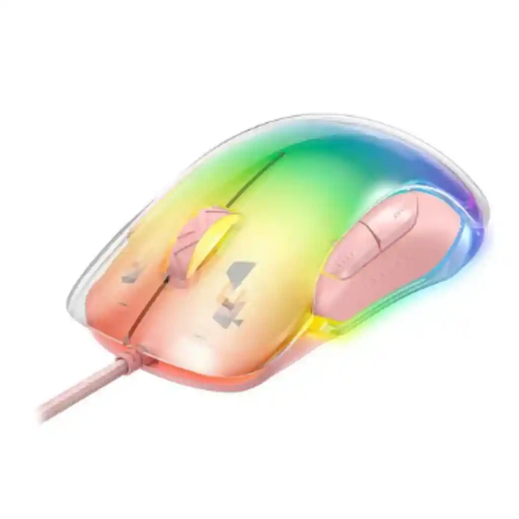 Mouse De Juego Gamer Onikuma Cw925 Rosa Rgb