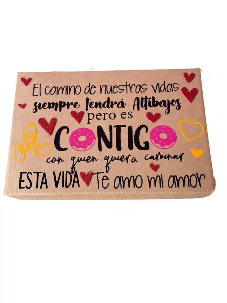 Caja Plegable Escena Simpsons Amor