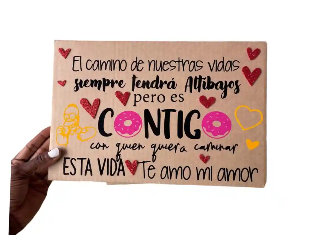Caja Plegable Escena Simpsons Amor