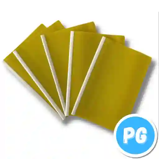 Paquete Carpeta Lomo Corredizo X5 Unds Carta Amarilla