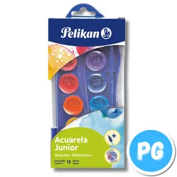 Paquete Acuarela En Pasta Pelikan X12 Unds Tonos Primarios