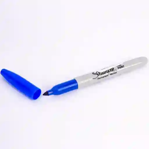 Marcador Sharpie Punta Fina Azul