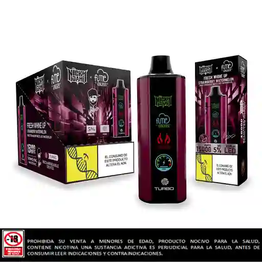 Fume Nicky Jam 15.000 Puffs Fresh Whine Up Strawberry Watermelon