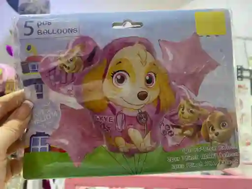 Bouquet Globos Skye (paw Patrol)