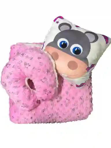 Cobija Grande Para Bebe, Frazada Cómoda Material Suave Con Almohadaa De Apoyo Para La Cabeza Y El Cuello, Almohada Adecuada Para Cochecitos