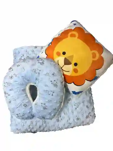 Cobija Grande Para Bebe, Frazada Cómoda Material Suave Con Almohadaa De Apoyo Para La Cabeza Y El Cuello, Almohada Adecuada Para Cochecitos