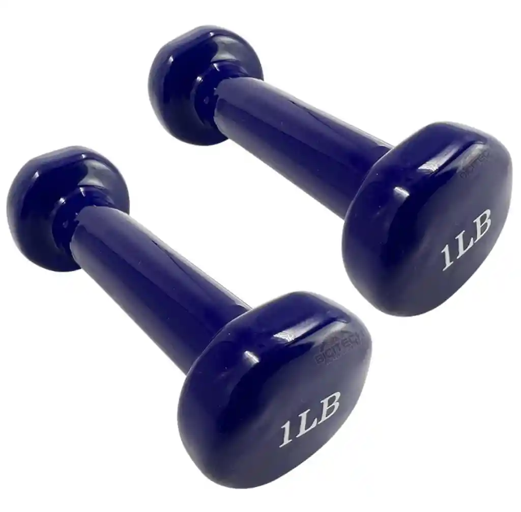 Par Pesa Mancuerna En Vinilo Ejercicio En Casa 1lb