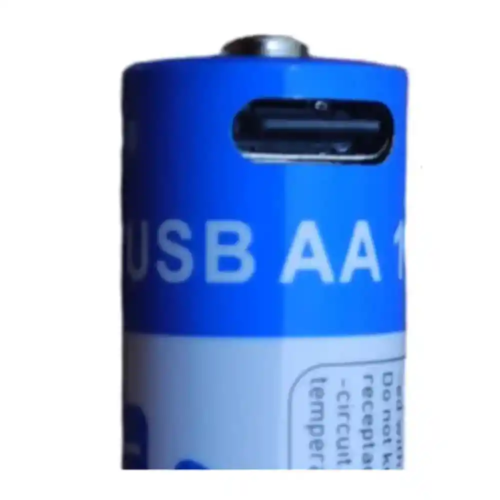 Bateria Pilas Recargable R6 2600 Mah X4 Und Usb Tipo C Goo P