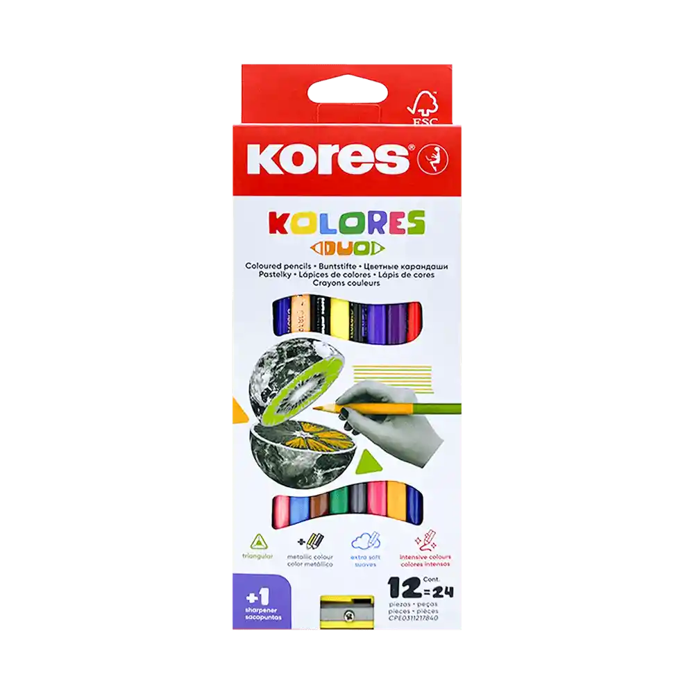 Colores Kores Triangular Doble Punta