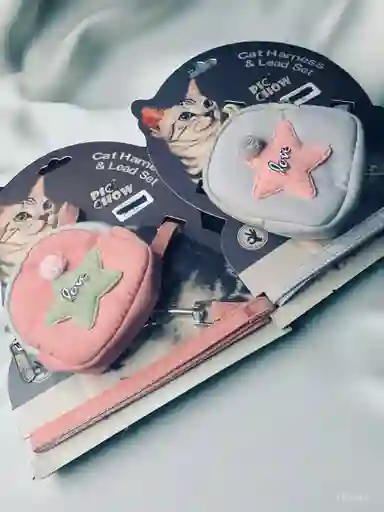Collar Pechera Con Maleta Para Mascotas Perros Y Gatos