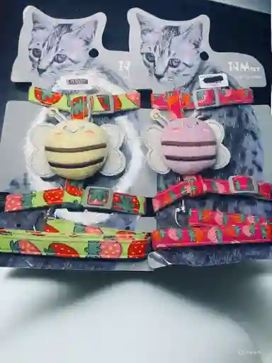 Collar Pechera Diseño De Frutas Para Mascotas Perros Y Gatos