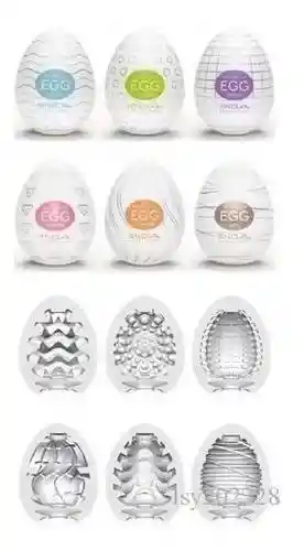 Huevos Masturbadores Tenga Egg (disponible Color Morado Y Verde)
