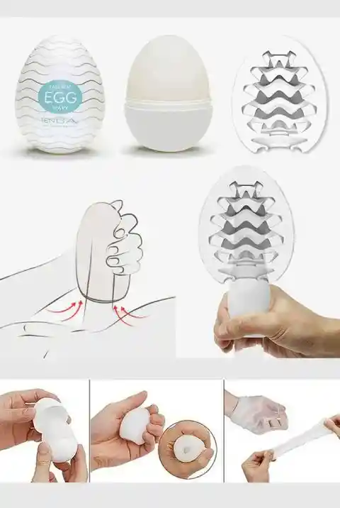 Huevos Masturbadores Tenga Egg (disponible Color Morado Y Verde)