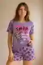 Conjunto De Pijama Estampada De Dos Piezas