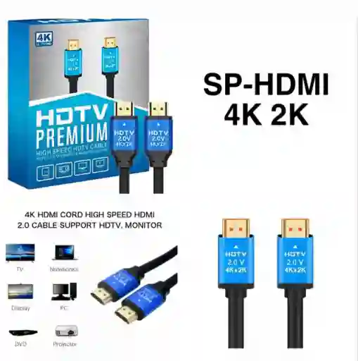 Cable Hdmi 4k 3 Metros Premium De Alta Velocidad