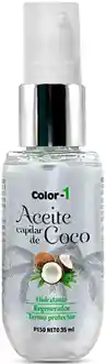 Aceite Capilar De Coco - Hidrata, Regenerador, Termo Protector - 35 Ml.