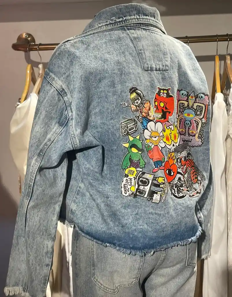 Chaqueta Denim Grafiti
