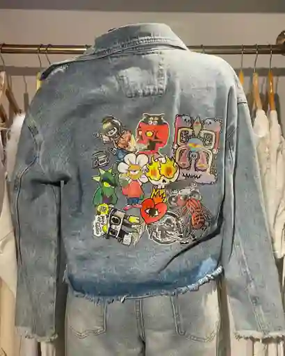 Chaqueta Denim Grafiti