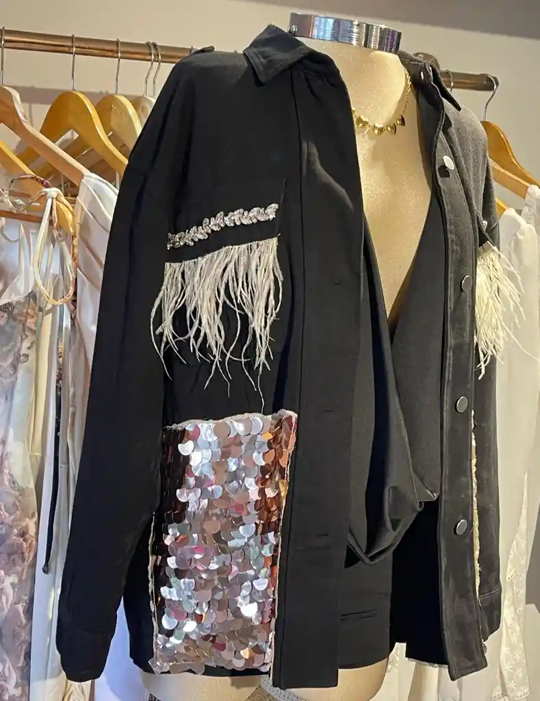 Chaqueta Luxyry Denim Negra
