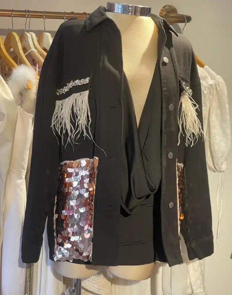 Chaqueta Luxyry Denim Negra