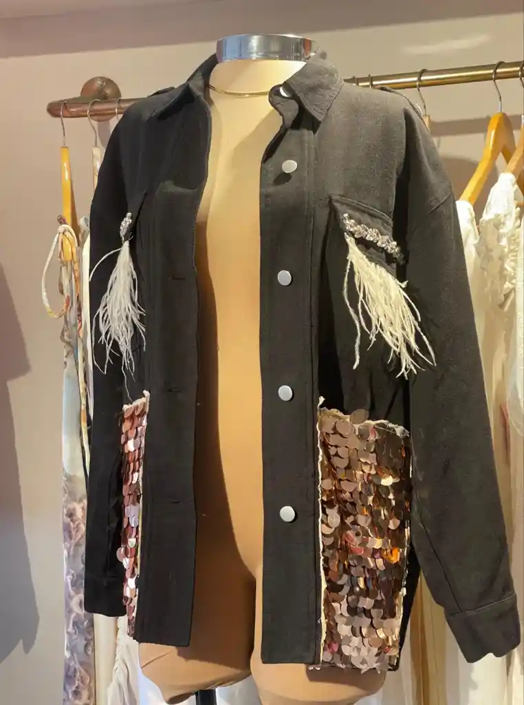 Chaqueta Luxyry Denim Negra