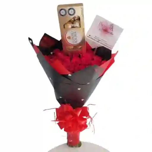 Ramo Premium De Rosas Y Chocolates
