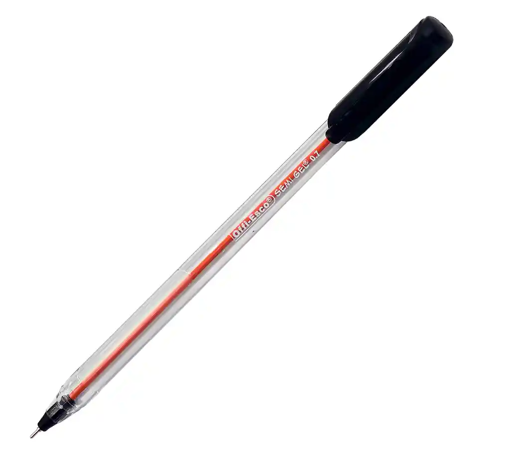 Boligrafo - Esfero Semi - Gel Negro X2 Und