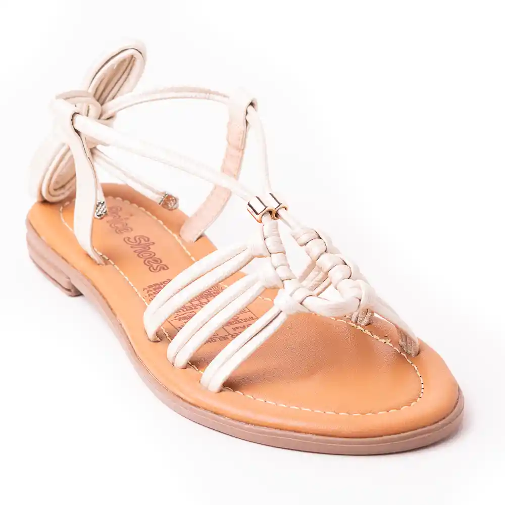Priceshoes Sandalias Planas Mujeres 3022549perla