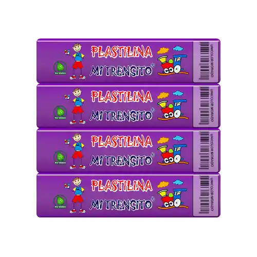 Barra De Plastilina Morada