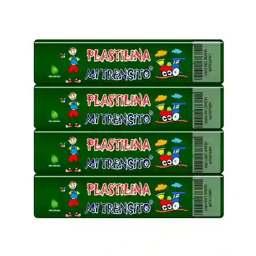 Barra De Plastilina Verde Oscuro
