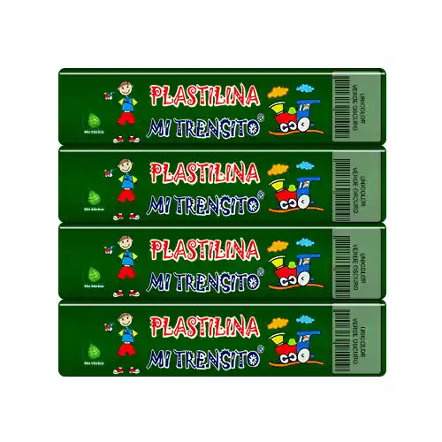 Barra De Plastilina Verde Oscuro