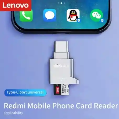 Lector De Tarjetas Lenovo Micro Sd, Lector De Tarjetas Usb C A Sd