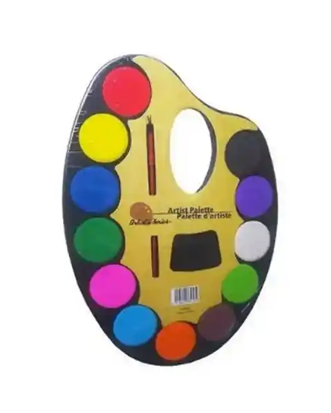 Acuarela Artística Pequeña X 12 Colores + Pincel