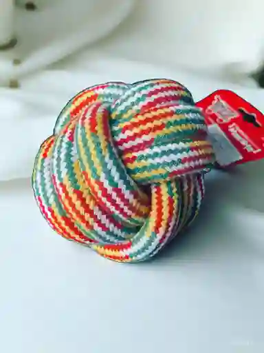 Juguete Masticable En Cuerda O Lazo Para Mascota En Forma De Pelota Para Perros Y Gatos