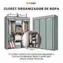 Clóset Armable 3 Cuerpos Con Zapatero Slim Organizador Hogar