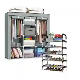 Clóset Armable 3 Cuerpos Con Zapatero Slim Organizador Hogar