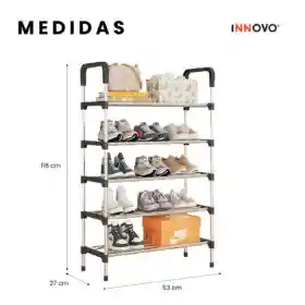 Clóset Armable 3 Cuerpos Con Zapatero Slim Organizador Hogar