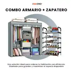 Clóset Armable 3 Cuerpos Con Zapatero Slim Organizador Hogar