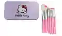 Kit X 7 Mini Brochas Maquillaje Hello Kitty