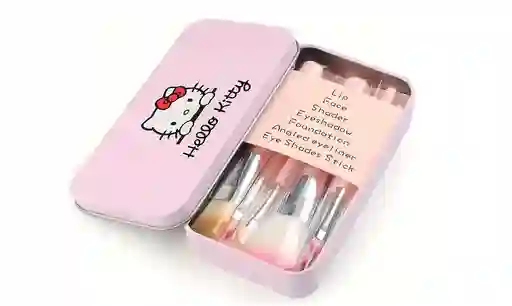 Kit X 7 Mini Brochas Maquillaje Hello Kitty